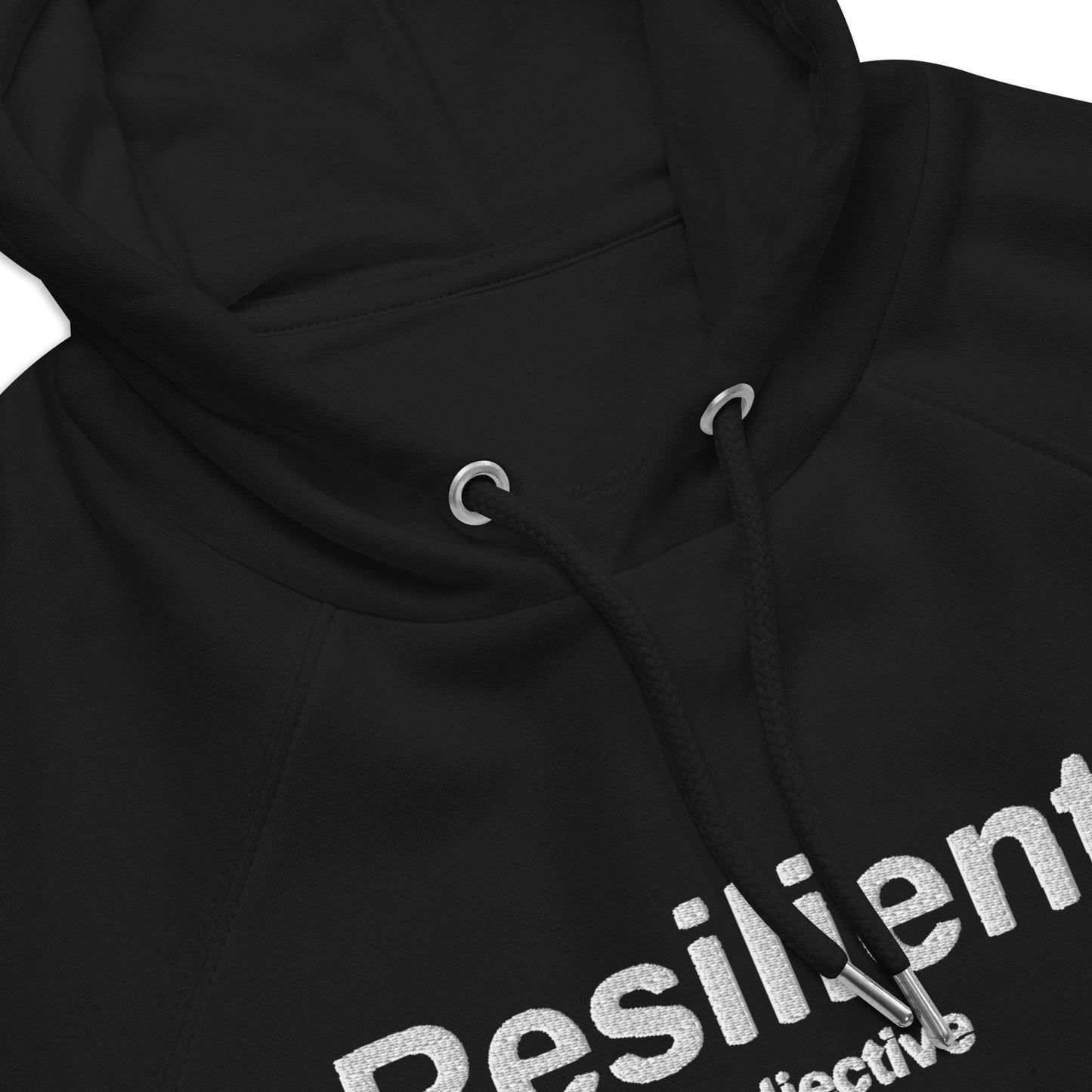 "Resilient" Embroidered Eco Raglan Hoodie - Hoodies - Inspired by Change