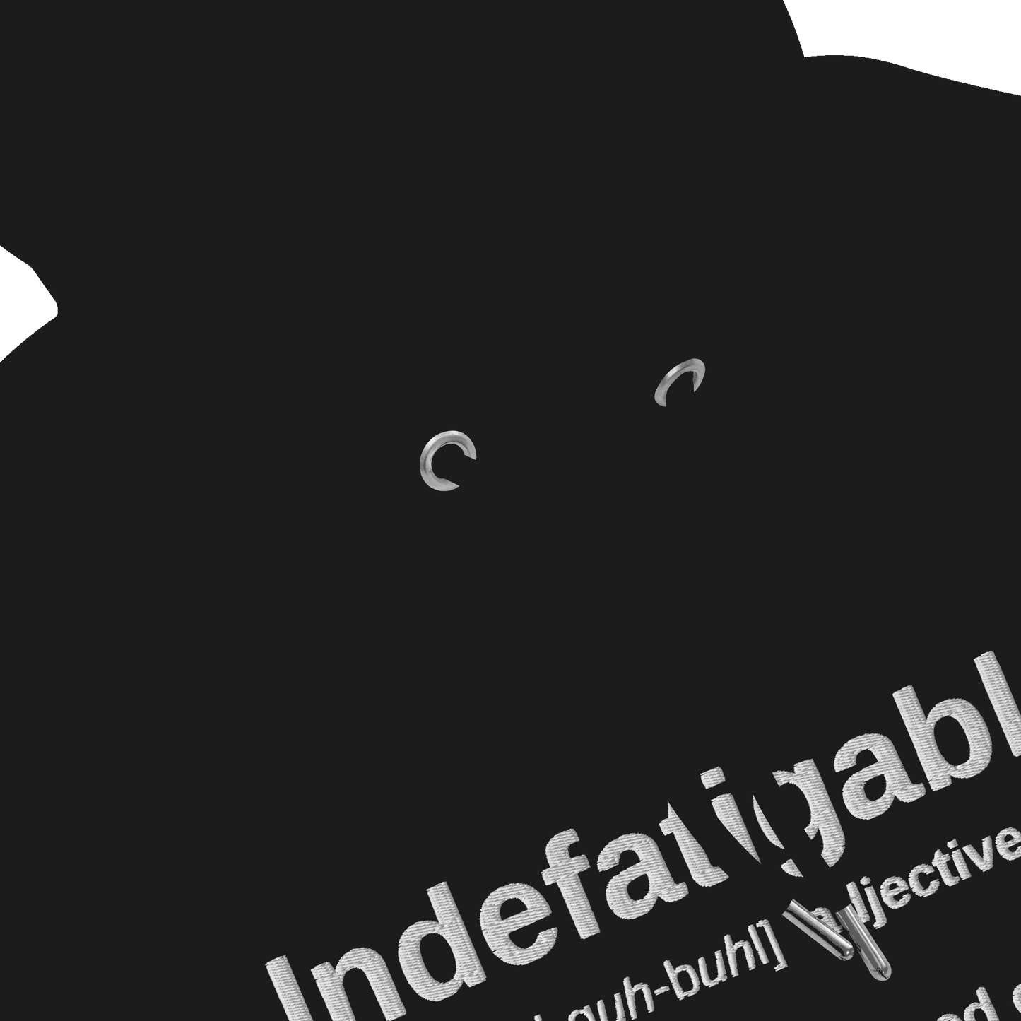 "Indefatigable" Embroidered Eco Raglan Hoodie - Hoodies - Inspired by Change