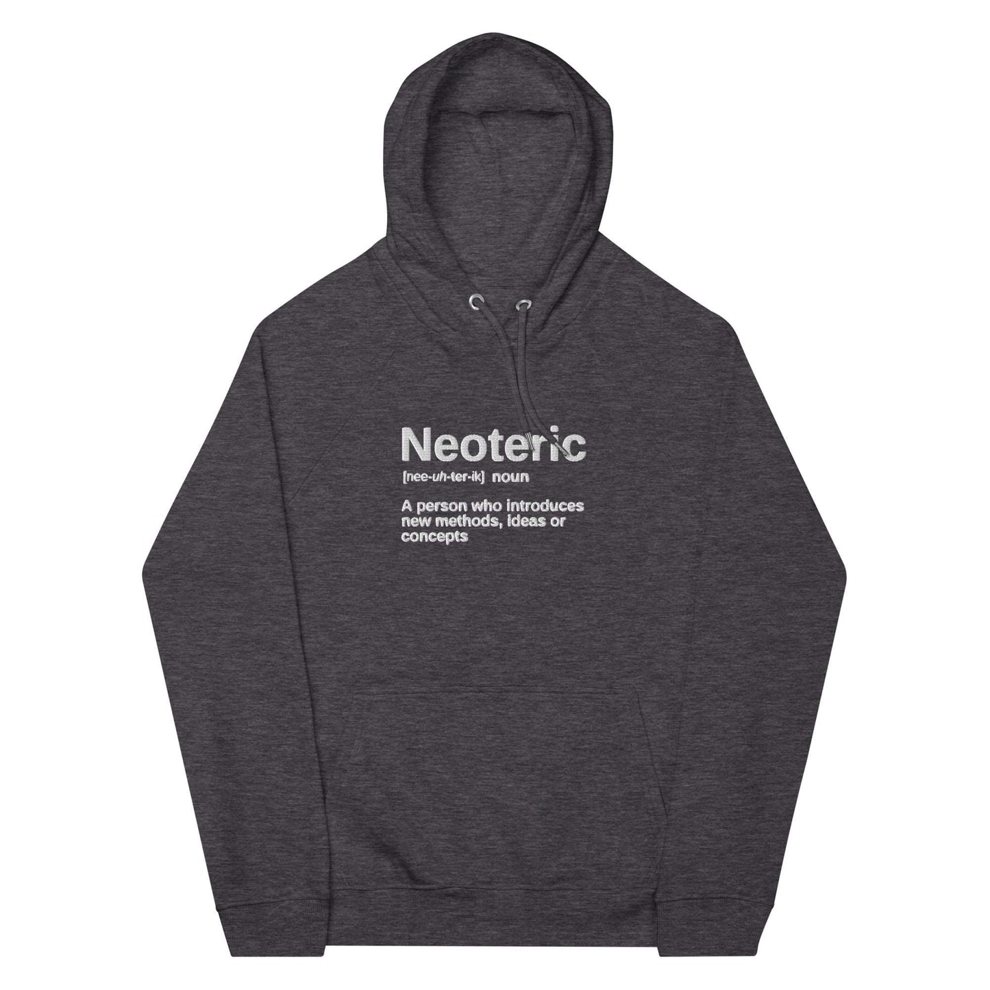 "Neoteric" Embroidered Eco Raglan Hoodie - Hoodies - Inspired by Change