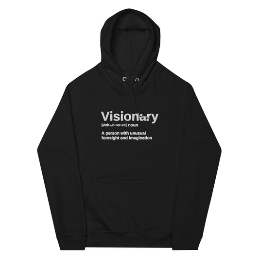 "Visionary" Embroidered Eco Raglan Hoodie - Hoodies - Inspired by Change