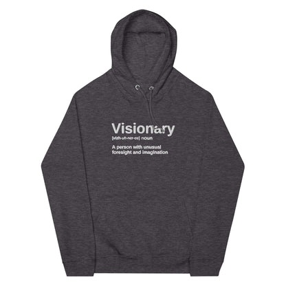 "Visionary" Embroidered Eco Raglan Hoodie - Hoodies - Inspired by Change